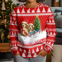 Beagle Dashing Dog Christmas Kid Ugly Christmas Sweater Xmas Holiday Patterns - Wonder Print Shop