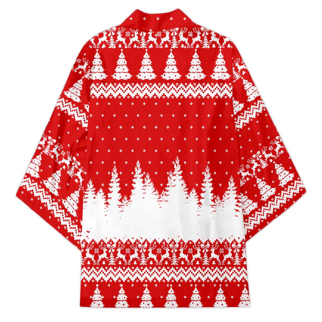 Beagle Dashing Dog Christmas Kimono Xmas Holiday Patterns - Wonder Print Shop