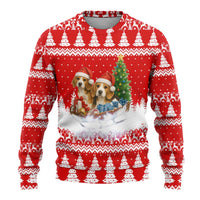 Beagle Dashing Dog Christmas Ugly Christmas Sweater Xmas Holiday Patterns - Wonder Print Shop