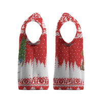 Beagle Dashing Dog Christmas Knitted V-Neck Vest Xmas Holiday Patterns - Wonder Print Shop