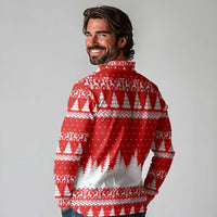 Beagle Dashing Dog Christmas Long Sleeve Polo Shirt Xmas Holiday Patterns - Wonder Print Shop