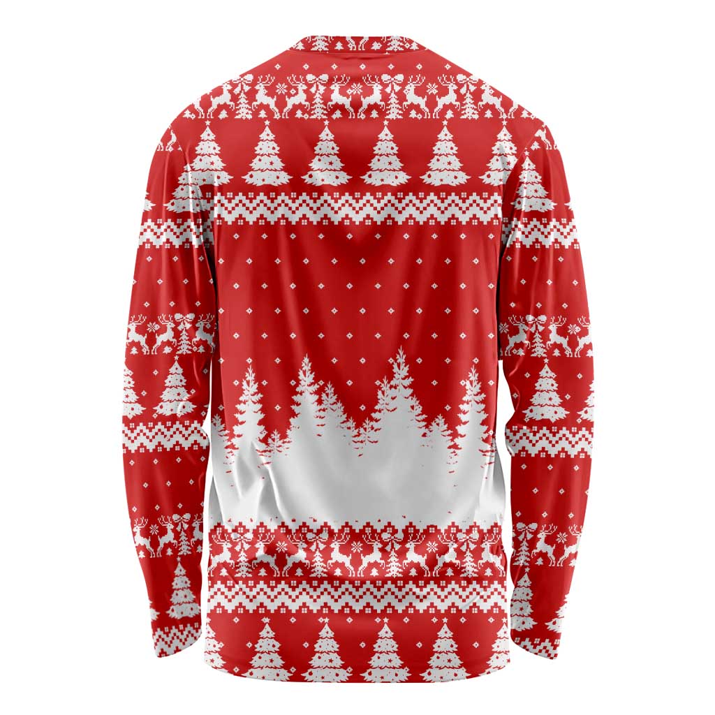 Beagle Dashing Dog Christmas Long Sleeve Shirt Xmas Holiday Patterns - Wonder Print Shop