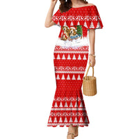 Beagle Dashing Dog Christmas Mermaid Dress Xmas Holiday Patterns - Wonder Print Shop
