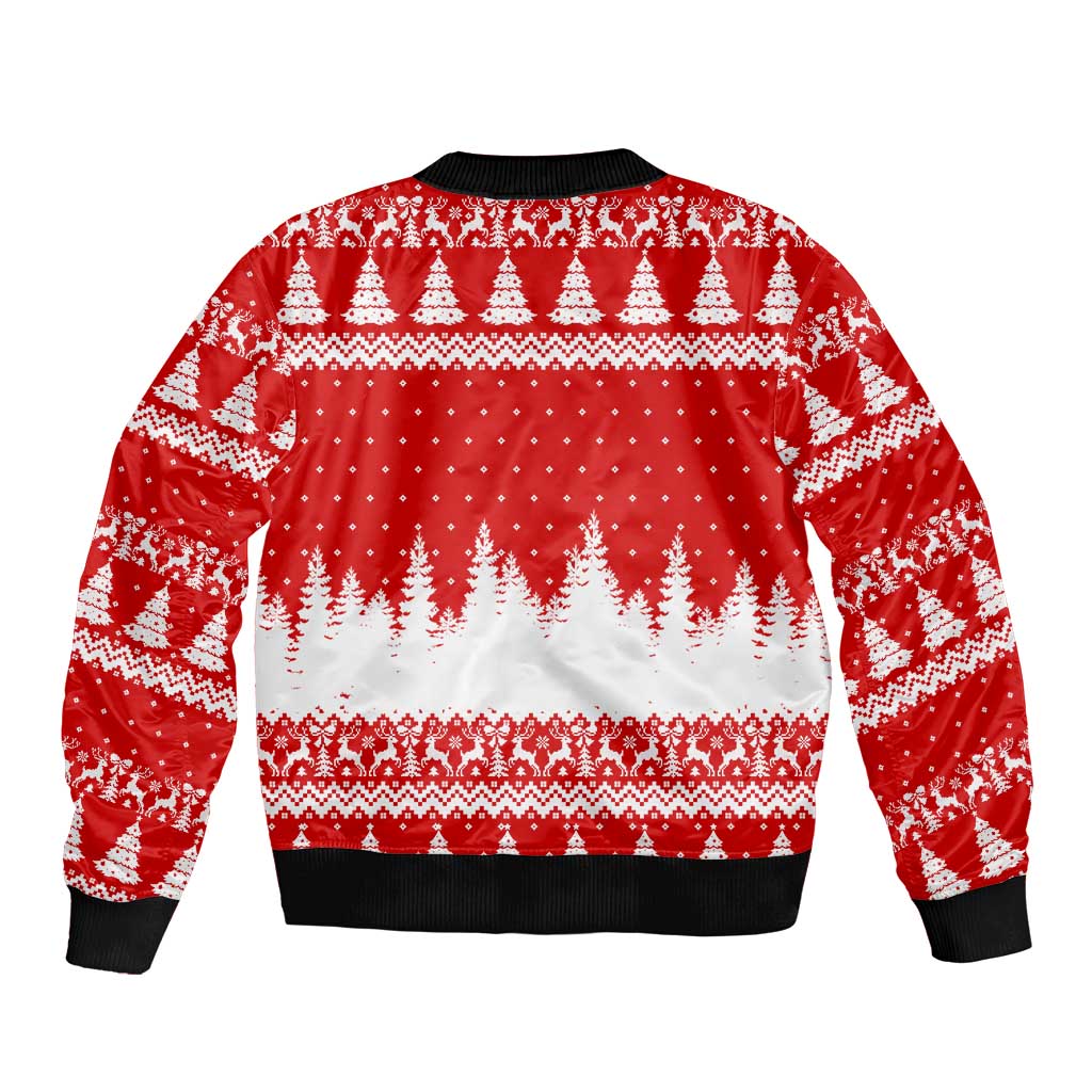 Beagle Dashing Dog Christmas Sleeve Zip Bomber Jacket Xmas Holiday Patterns - Wonder Print Shop