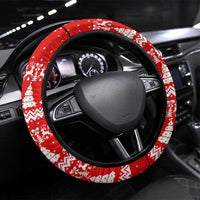 Beagle Dashing Dog Christmas Steering Wheel Cover Xmas Holiday Patterns - Wonder Print Shop