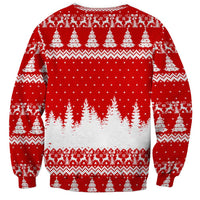 Beagle Dashing Dog Christmas Sweatshirt Xmas Holiday Patterns - Wonder Print Shop