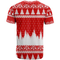 Beagle Dashing Dog Christmas T Shirt Xmas Holiday Patterns - Wonder Print Shop