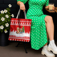 Beagle Dashing Dog Christmas Tote Bag Xmas Holiday Patterns - Wonder Print Shop