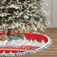 Beagle Dashing Dog Christmas Tree Skirt Xmas Holiday Patterns - Wonder Print Shop