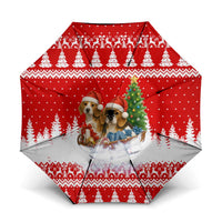 Beagle Dashing Dog Christmas Umbrella Xmas Holiday Patterns - Wonder Print Shop