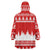 Beagle Dashing Dog Christmas Wearable Blanket Hoodie Xmas Holiday Patterns - Wonder Print Shop