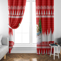 Beagle Dashing Dog Christmas Window Curtain Xmas Holiday Patterns - Wonder Print Shop