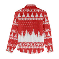 Beagle Dashing Dog Christmas Women Casual Shirt Xmas Holiday Patterns - Wonder Print Shop