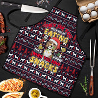 Beagle Dog They Know When You Have Snacks Christmas Apron Xmas Holiday Patterns - Wonder Print Shop