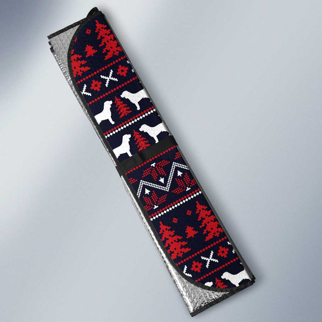 Beagle Dog They Know When You Have Snacks Christmas Auto Sun Shade Xmas Holiday Patterns - Wonder Print Shop