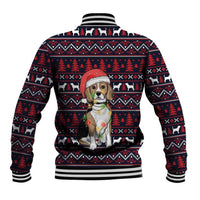 Beagle Dog They Know When You Have Snacks Christmas Baseball Jacket Xmas Holiday Patterns - Wonder Print Shop
