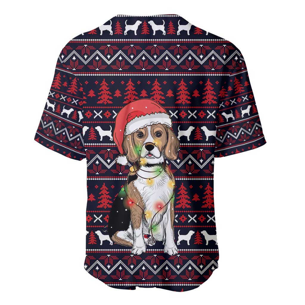 Beagle Dog They Know When You Have Snacks Christmas Baseball Jersey Xmas Holiday Patterns - Wonder Print Shop
