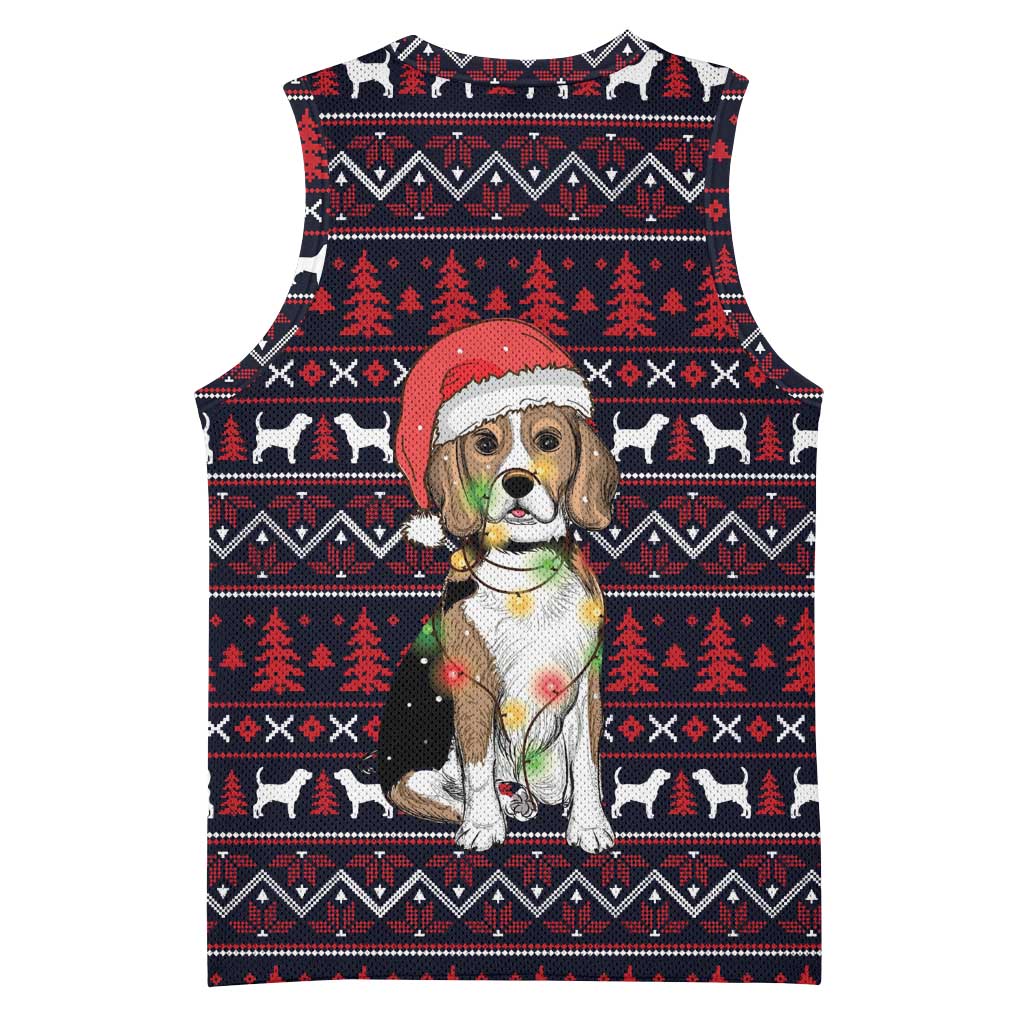 Beagle Dog They Know When You Have Snacks Christmas Basketball Jersey Xmas Holiday Patterns - Wonder Print Shop
