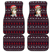 Beagle Dog They Know When You Have Snacks Christmas Car Mats Xmas Holiday Patterns - Wonder Print Shop