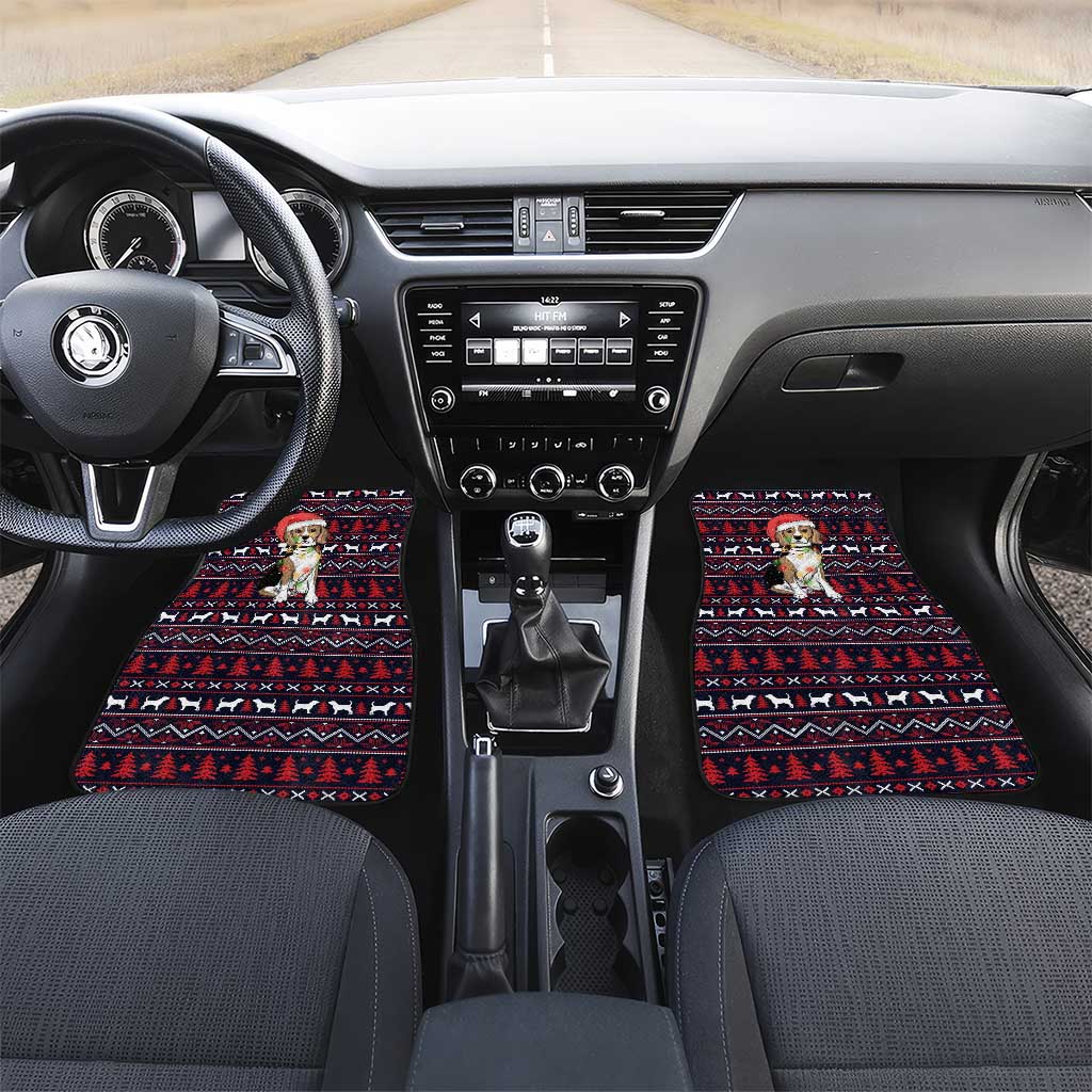 Beagle Dog They Know When You Have Snacks Christmas Car Mats Xmas Holiday Patterns - Wonder Print Shop