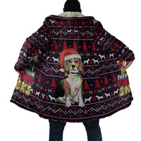 Beagle Dog They Know When You Have Snacks Christmas Cloak Xmas Holiday Patterns - Wonder Print Shop