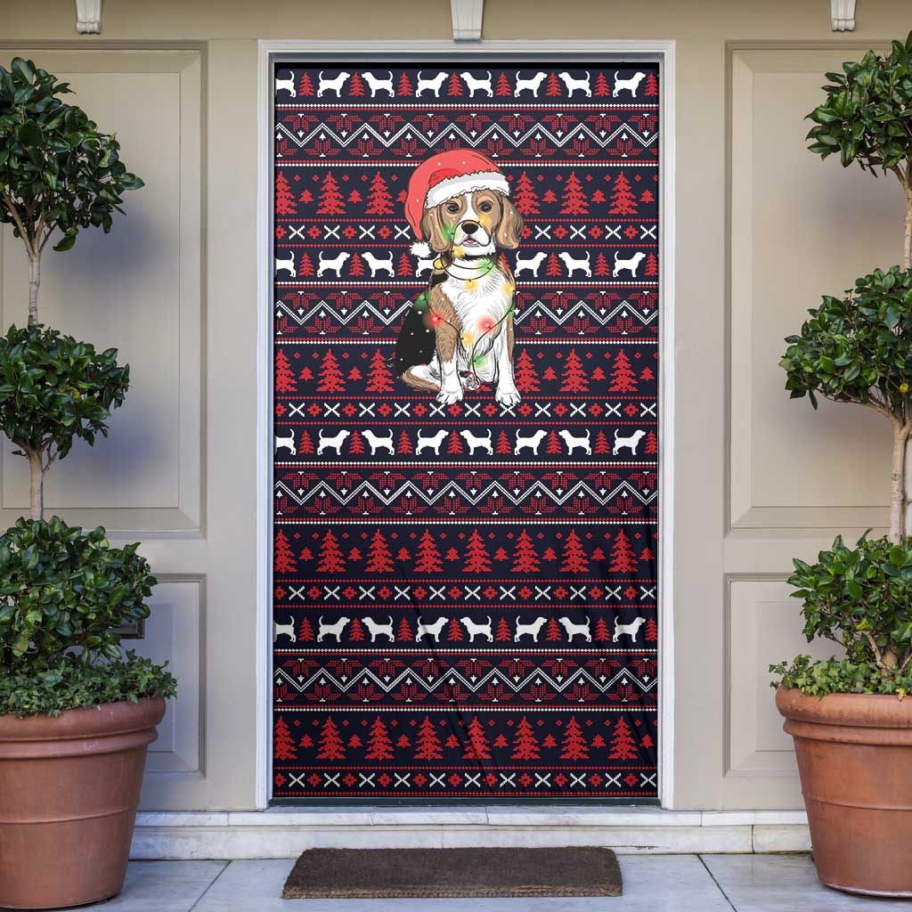 Beagle Dog They Know When You Have Snacks Christmas Door Cover Xmas Holiday Patterns - Wonder Print Shop