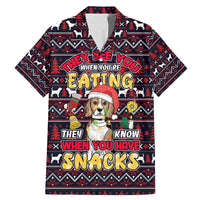 Beagle Dog They Know When You Have Snacks Christmas Family Matching Mermaid Dress and Hawaiian Shirt Xmas Holiday Patterns - Wonder Print Shop