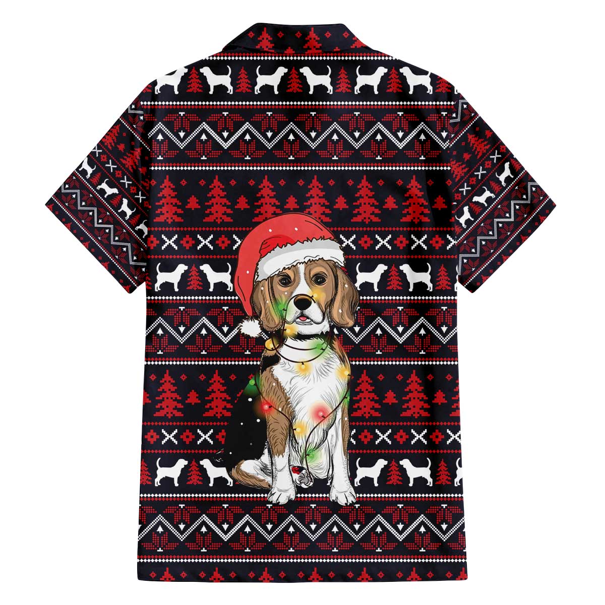 Beagle Dog They Know When You Have Snacks Christmas Family Matching Off The Shoulder Long Sleeve Dress and Hawaiian Shirt Xmas Holiday Patterns - Wonder Print Shop