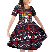Beagle Dog They Know When You Have Snacks Christmas Family Matching Off Shoulder Short Dress and Hawaiian Shirt Xmas Holiday Patterns - Wonder Print Shop