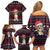 Beagle Dog They Know When You Have Snacks Christmas Family Matching Off Shoulder Short Dress and Hawaiian Shirt Xmas Holiday Patterns - Wonder Print Shop