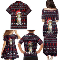 Beagle Dog They Know When You Have Snacks Christmas Family Matching Puletasi and Hawaiian Shirt Xmas Holiday Patterns - Wonder Print Shop