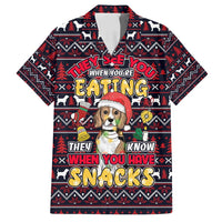 Beagle Dog They Know When You Have Snacks Christmas Family Matching Summer Maxi Dress and Hawaiian Shirt Xmas Holiday Patterns - Wonder Print Shop