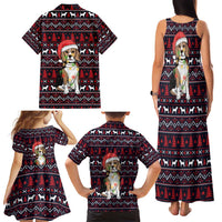 Beagle Dog They Know When You Have Snacks Christmas Family Matching Tank Maxi Dress and Hawaiian Shirt Xmas Holiday Patterns - Wonder Print Shop