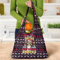 Beagle Dog They Know When You Have Snacks Christmas Grocery Bag Xmas Holiday Patterns - Wonder Print Shop
