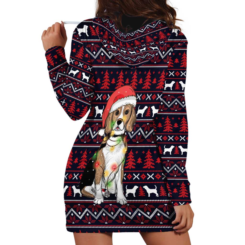 Beagle Dog They Know When You Have Snacks Christmas Hoodie Dress Xmas Holiday Patterns - Wonder Print Shop
