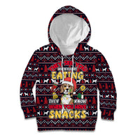 Beagle Dog They Know When You Have Snacks Christmas Kid Hoodie Xmas Holiday Patterns - Wonder Print Shop