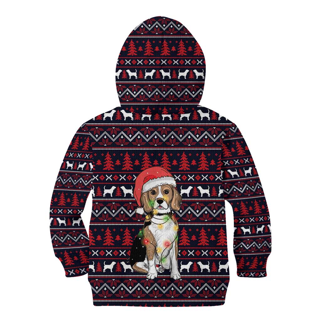 Beagle Dog They Know When You Have Snacks Christmas Kid Hoodie Xmas Holiday Patterns - Wonder Print Shop