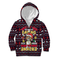 Beagle Dog They Know When You Have Snacks Christmas Kid Hoodie Xmas Holiday Patterns - Wonder Print Shop