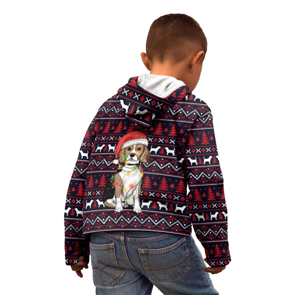 Beagle Dog They Know When You Have Snacks Christmas Kid Hoodie Xmas Holiday Patterns - Wonder Print Shop