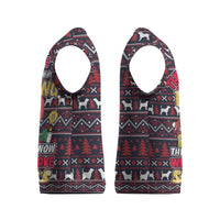 Beagle Dog They Know When You Have Snacks Christmas Knitted V-Neck Vest Xmas Holiday Patterns - Wonder Print Shop