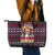 Beagle Dog They Know When You Have Snacks Christmas Leather Tote Bag Xmas Holiday Patterns - Wonder Print Shop