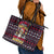Beagle Dog They Know When You Have Snacks Christmas Leather Tote Bag Xmas Holiday Patterns - Wonder Print Shop
