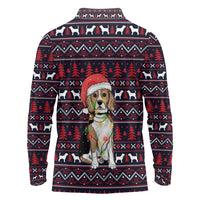 Beagle Dog They Know When You Have Snacks Christmas Long Sleeve Polo Shirt Xmas Holiday Patterns - Wonder Print Shop