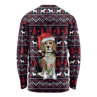 Beagle Dog They Know When You Have Snacks Christmas Long Sleeve Shirt Xmas Holiday Patterns - Wonder Print Shop