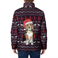 Beagle Dog They Know When You Have Snacks Christmas Padded Jacket Xmas Holiday Patterns - Wonder Print Shop