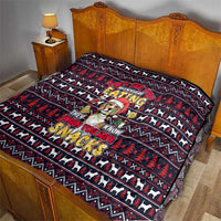 Beagle Dog They Know When You Have Snacks Christmas Quilt Xmas Holiday Patterns - Wonder Print Shop