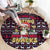 Beagle Dog They Know When You Have Snacks Christmas Round Carpet Xmas Holiday Patterns - Wonder Print Shop