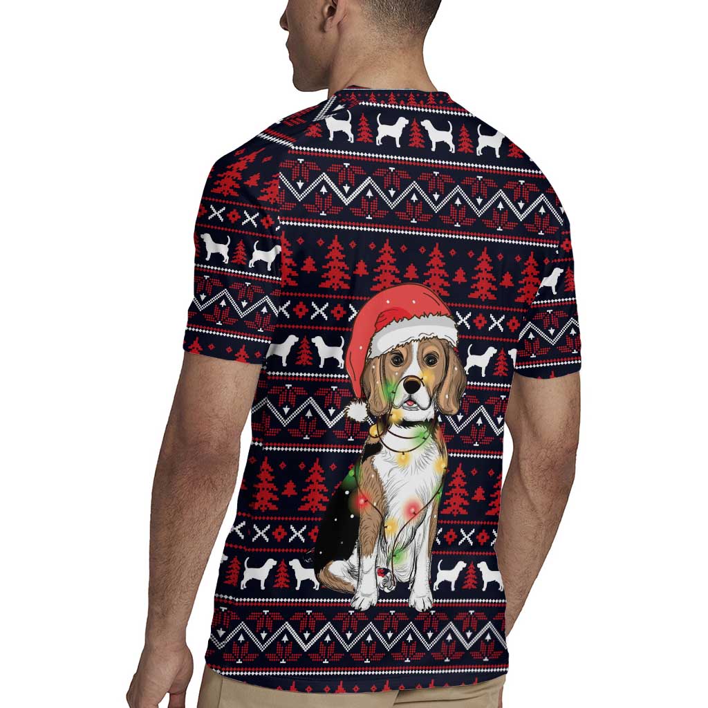 Beagle Dog They Know When You Have Snacks Christmas Rugby Jersey Xmas Holiday Patterns - Wonder Print Shop