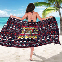 Beagle Dog They Know When You Have Snacks Christmas Sarong Xmas Holiday Patterns - Wonder Print Shop