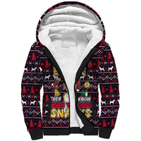 Beagle Dog They Know When You Have Snacks Christmas Sherpa Hoodie Xmas Holiday Patterns - Wonder Print Shop